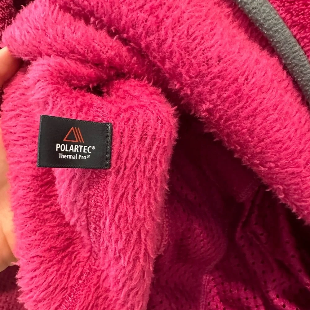 Patagonia Jacket ReTool Snap T Fleece Hoodie Sweatshirt Pink Gray Medium Soft - Picture 8 of 10